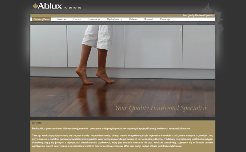 Ablux.pl - strona internetowa